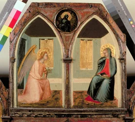 Le Polyptyque de Saint Giusto, détail montrant l